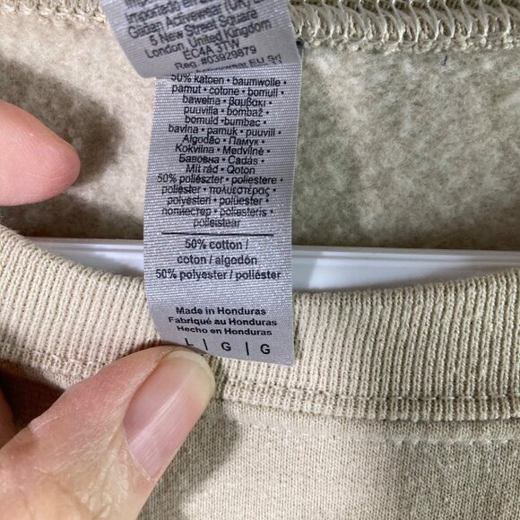 Gildan Tyler Childers Sweatshirt Feathered Indians House Fire Tan Cotton Polyest - Picture 9 of 10